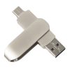 USB flash-карта CIRCLE OTG Type-C (8Гб), серебристая